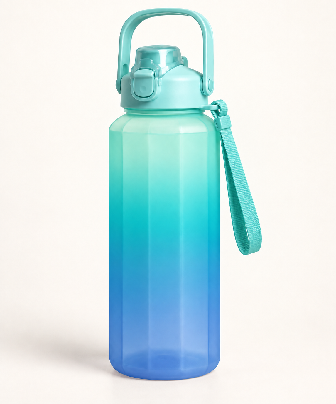Gradient Flip-Lid Bottle Model 011 — Aqua gradient colour direction